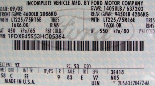 How to read dodge vin numbers